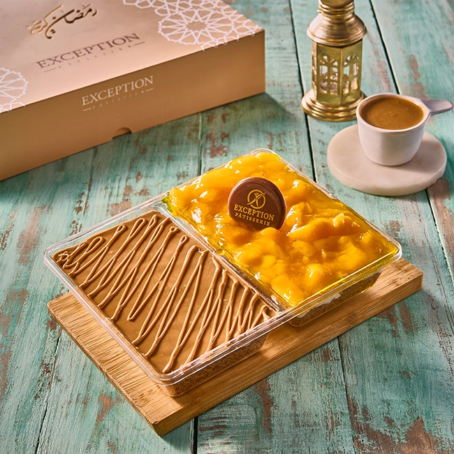 kunafa mango and lotus - cables - Exception Pastry - Egypt 