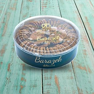 Barazek pistachio – large round bag box