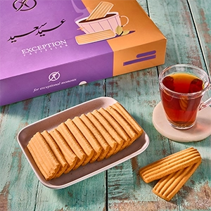 بسكوت برتقال - علبة 36 ق - حلواني اكسبشن  - مصر 