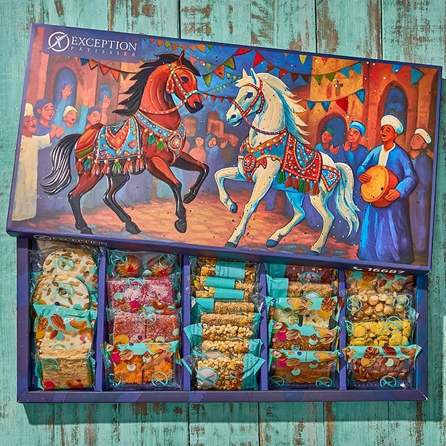 بوكس حلاوة المولد لوكس رقم4 -(34قطعة) - حلواني اكسبشن - مصر 