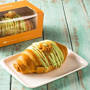 Pistachio Kunafa Croissant - Exception Pastry - Egypt 