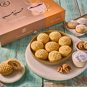 كحك عين جمل - علبة 32 قطعة - حلواني اكسبشن  - مصر 