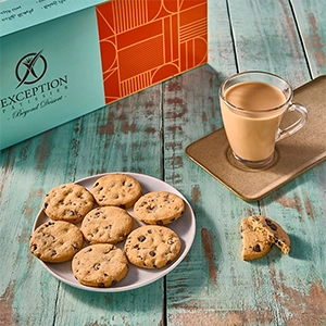 بسكويت كوكيز وايت - علبة 40 قطعة - حلواني اكسبشن  - مصر 