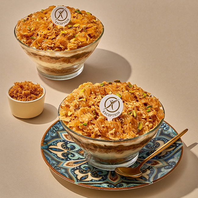 Layali El Sham Bowl (Baklava with Milk Pudding) - Exception Pastry - Egypt 